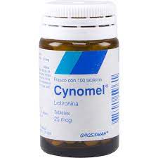 Cynomel 25 mcg 100 tabs, Liotironia, Loithyronie